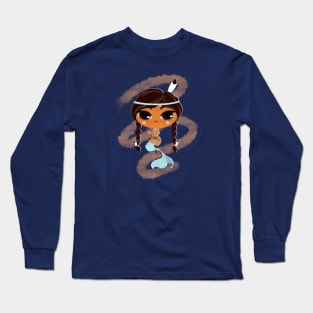 Native american mermaid Long Sleeve T-Shirt